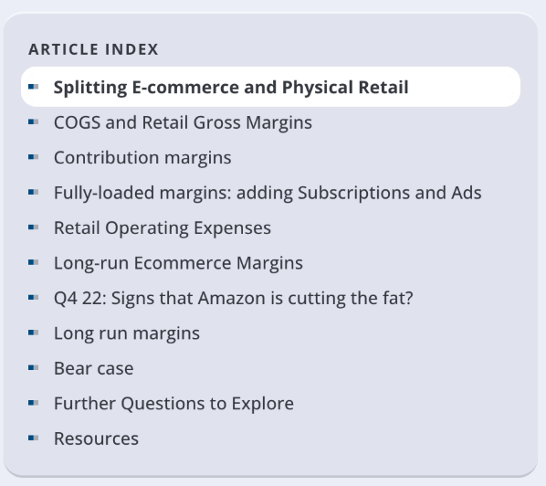 IP Research: Amazon Retail Unit Economics